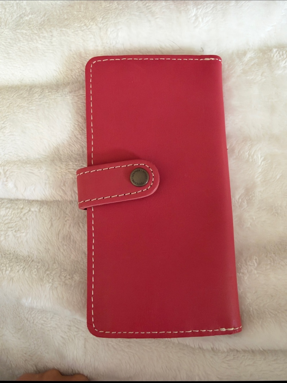 Portland Leather Pink Snap Wallet
